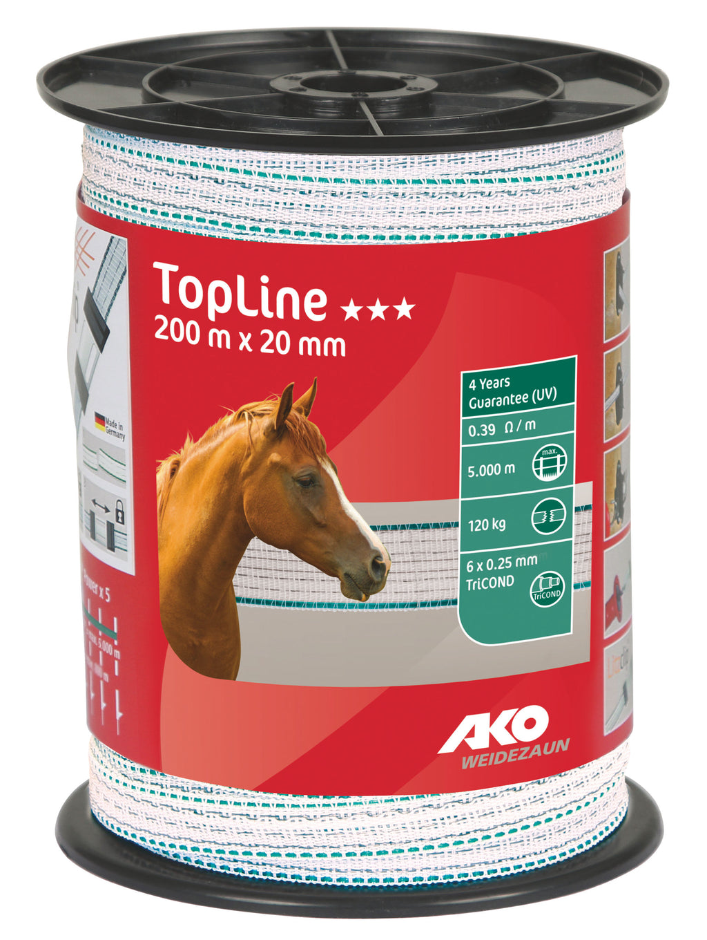 TRAK 20mm TOP bel/moder (120kg) - 200m