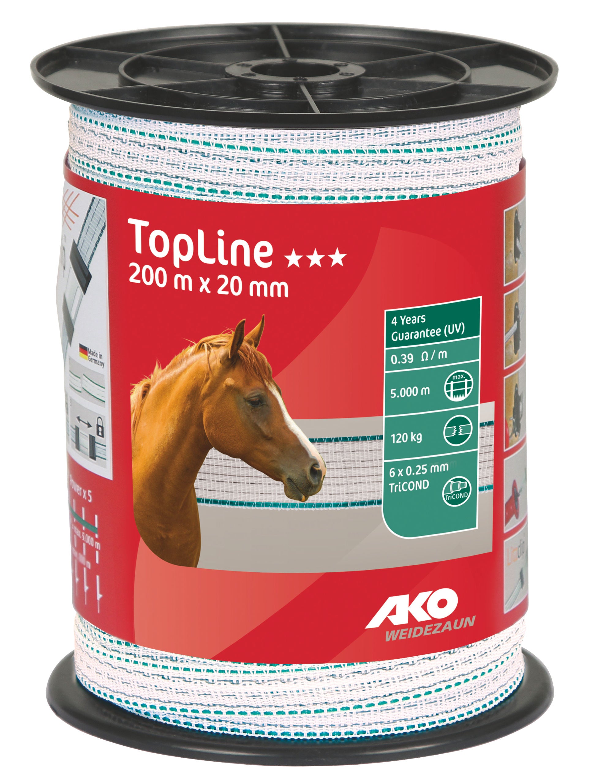 TRAK 20mm TOP bel/moder (120kg) - 200m