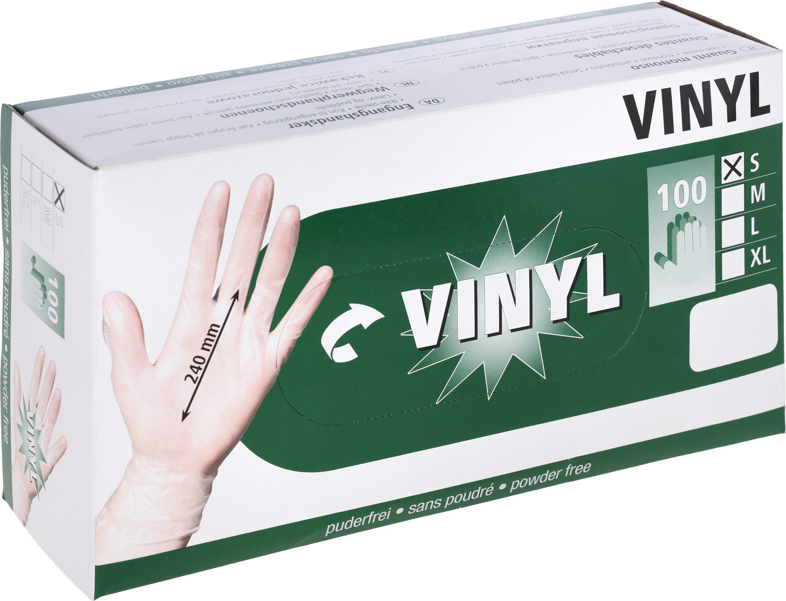 ROKAVICE veterinarske 24cm Vinyl S (100kos)