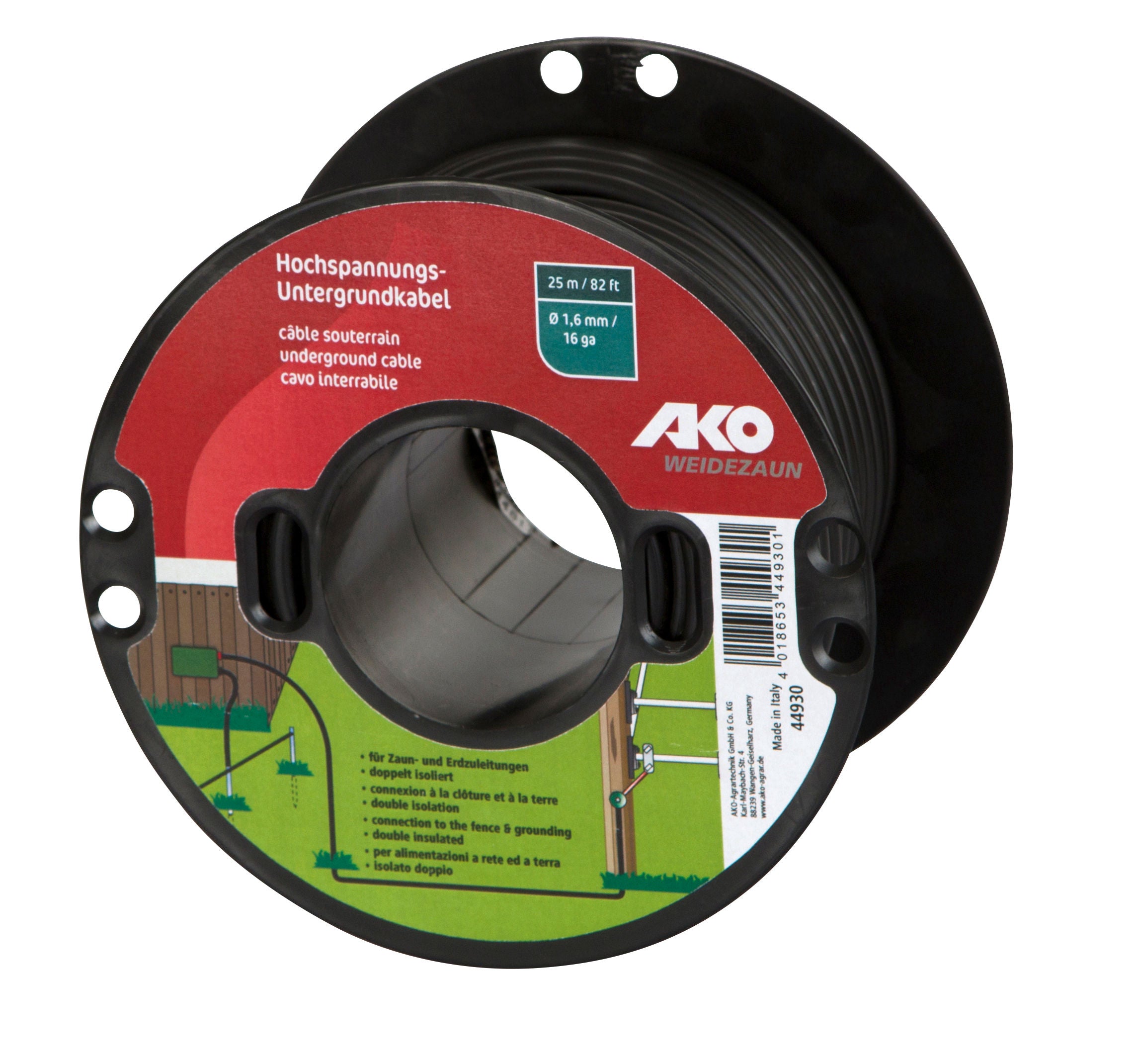 KABEL podzemni 1,6mm, 2×izol. AKO -  25m