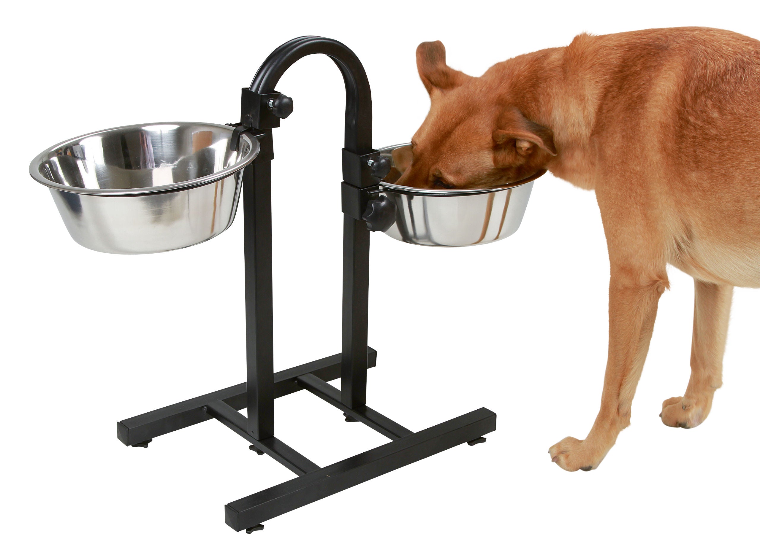 NOSILEC dvojni Deluxe 52cm z 2× posoda inox 2800ml