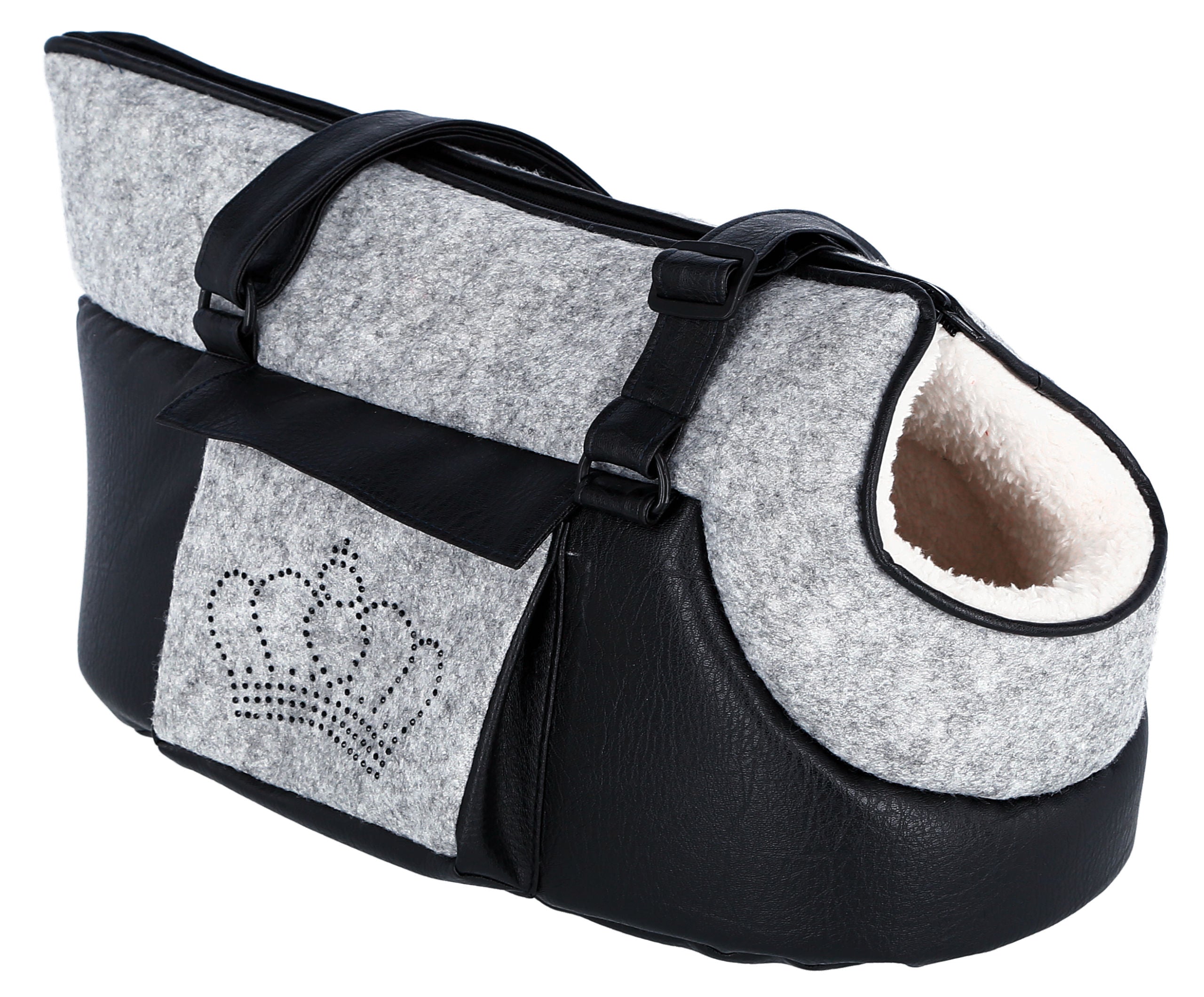 TORBA Chiara siva/crna - 40x20x21cm