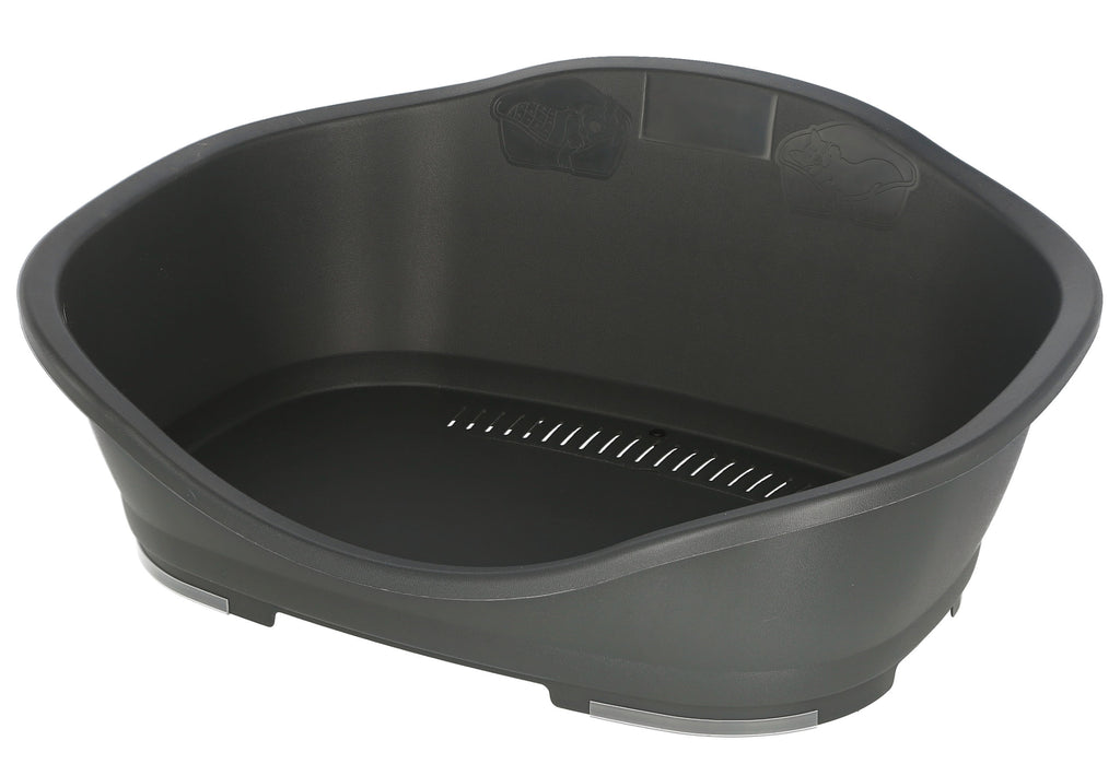 LEŽIŠCE plasticno Sleepers siv -  96 × 68 × 37,5cm