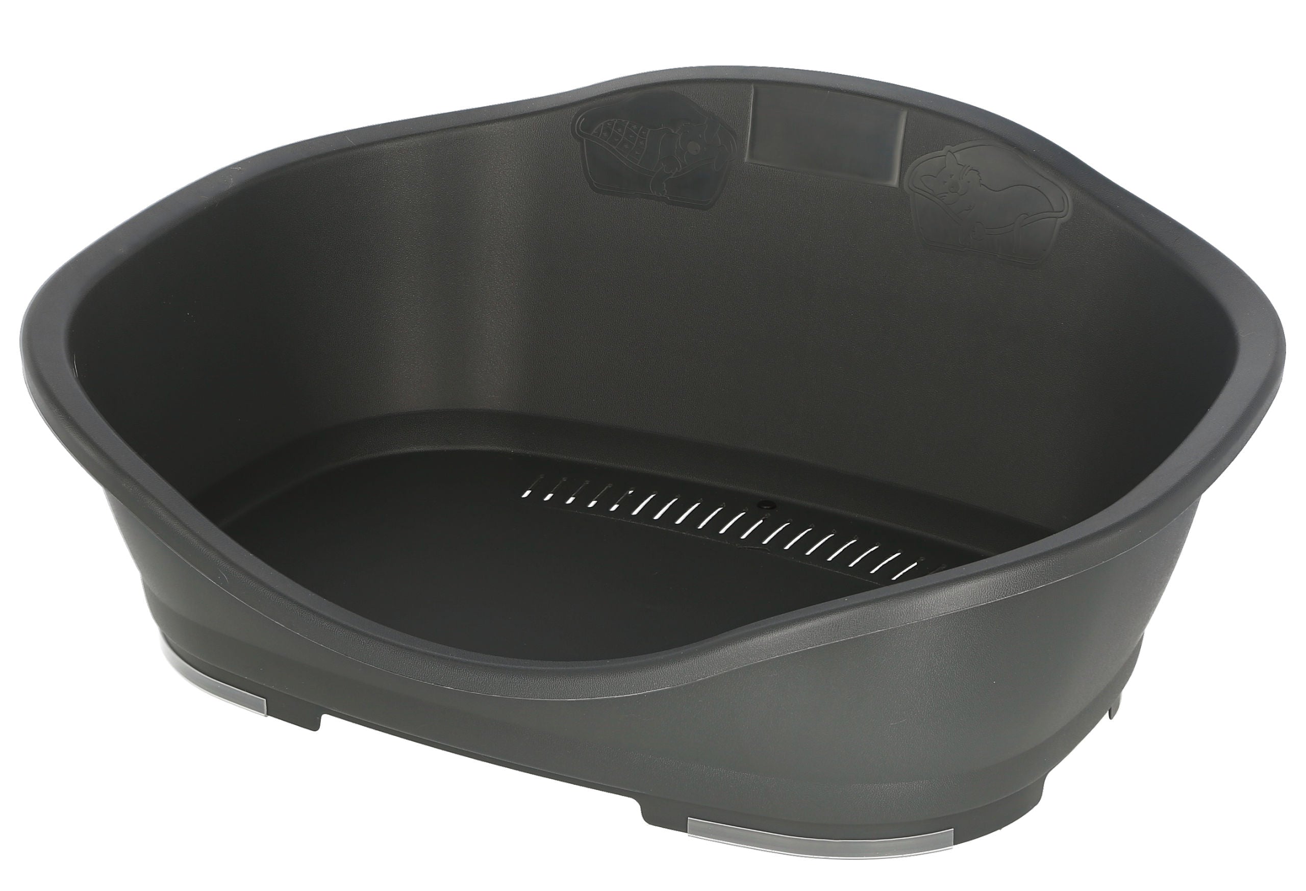 LEŽIŠCE plasticno Sleepers siv - 118 × 80 × 39,5cm