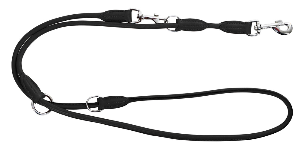 POVODEC Roma usnjen 200cm/8mm - crn