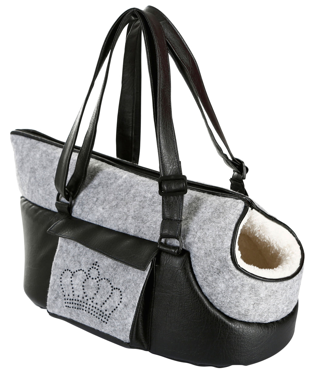 TORBA Chiara siva/crna - 40x20x21cm