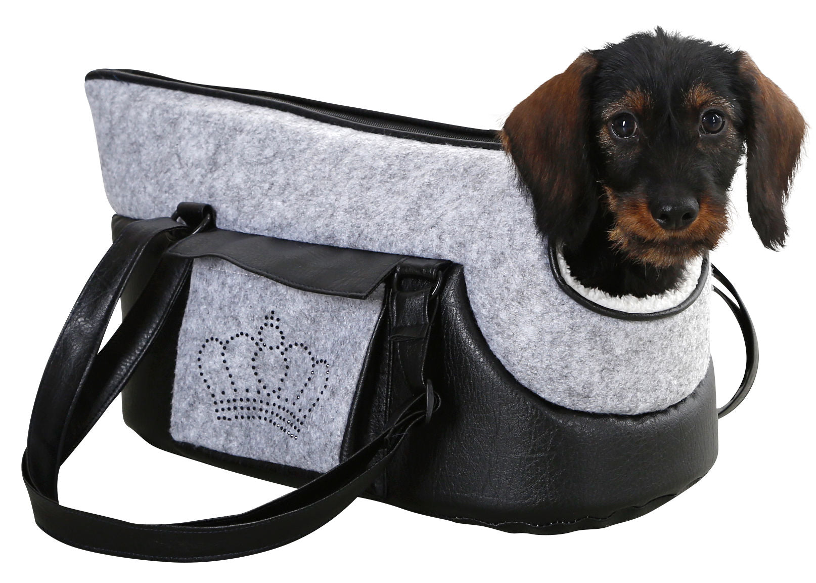 TORBA Chiara siva/crna - 46x23x25cm