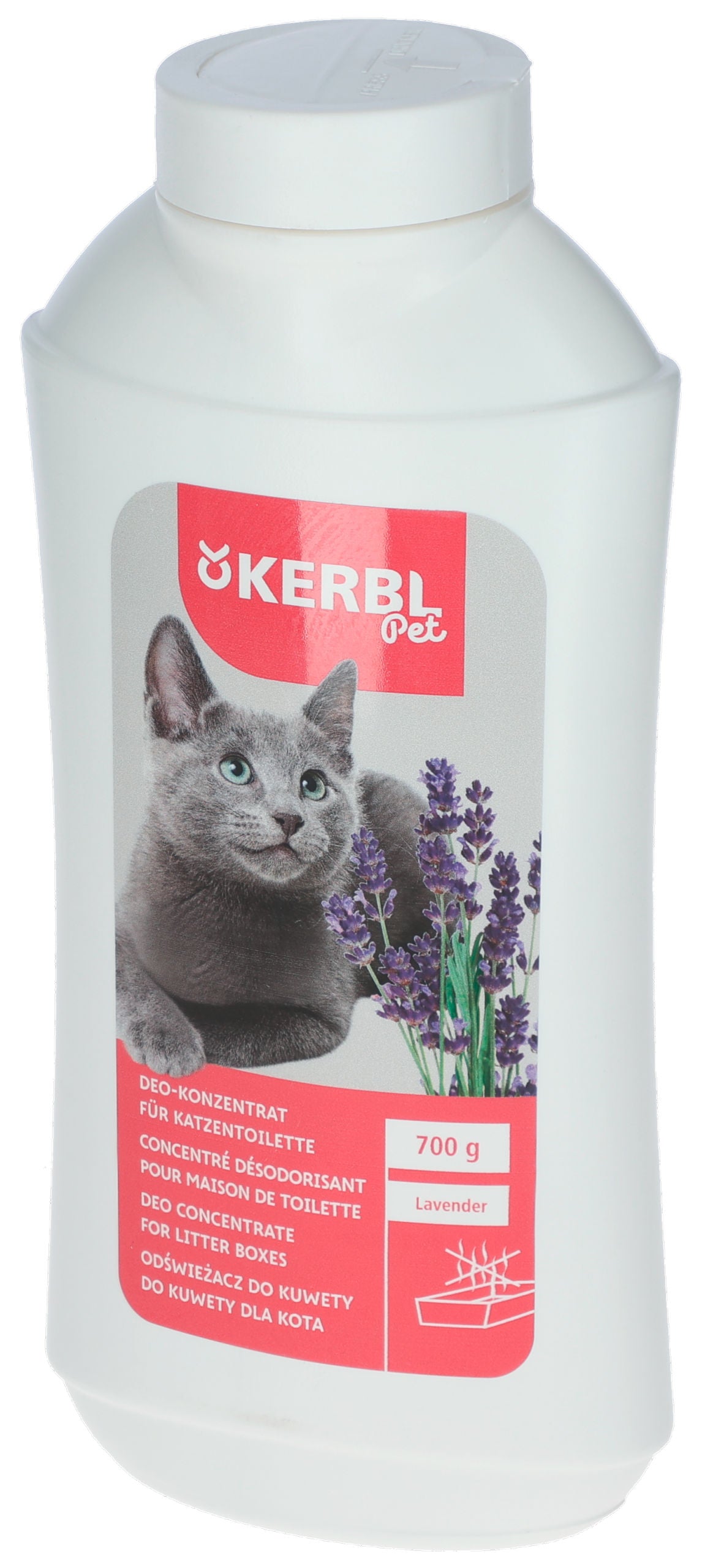 DEODORANT za stranišce za macka - sivka 700g