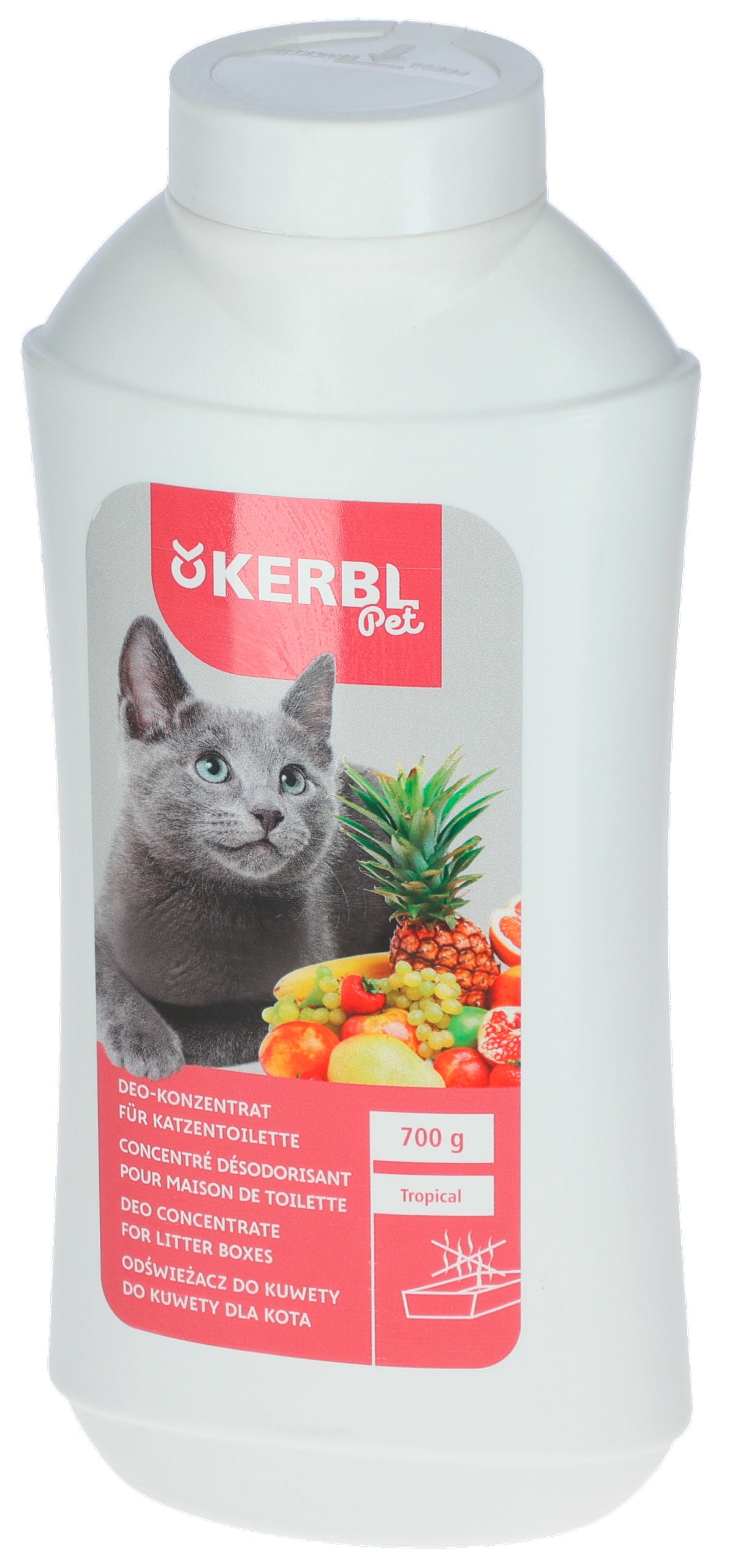 DEODORANT za stranišce za macka - tropski 700g