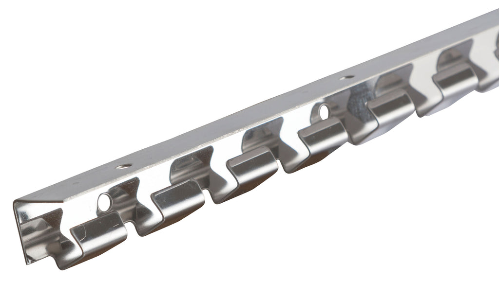 LETVICA s kavlji za PVC trak - inox 100cm