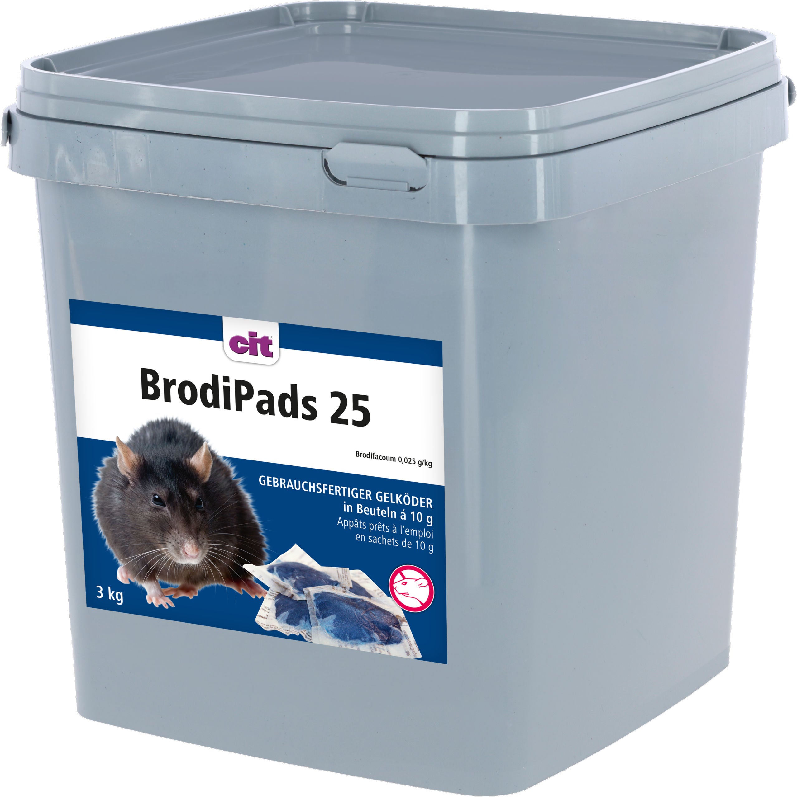 VABA za podgane in miši BrodiPads 25 - 3kg
