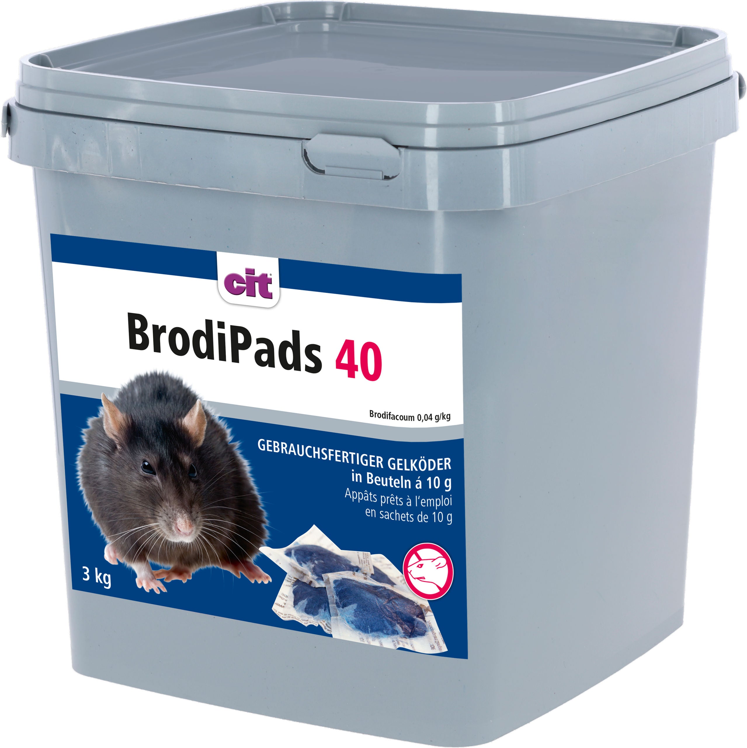 Vaba za podg. BrodiPads 40 3000g Vaba za past 10g,Brodif.