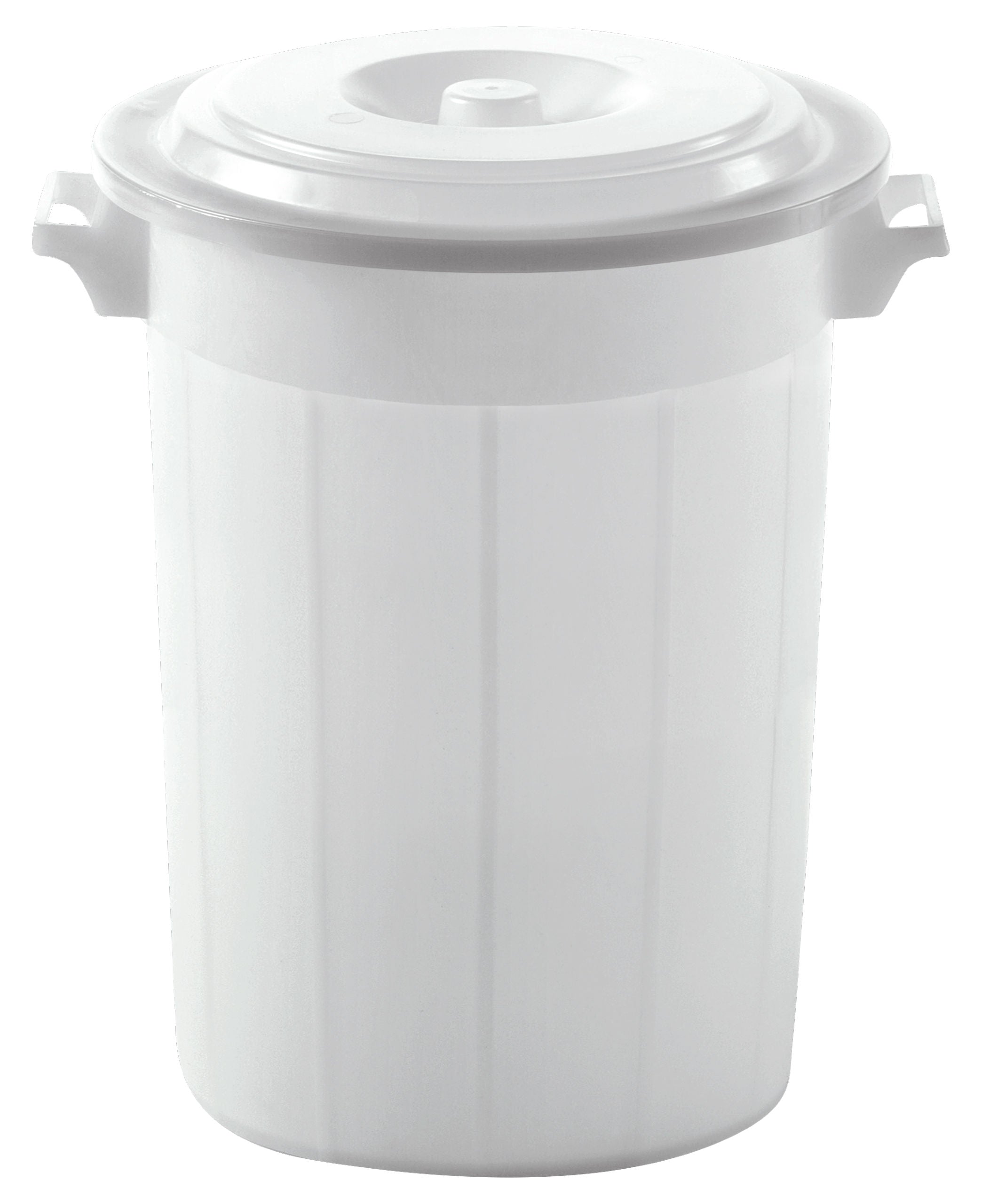 Sod za hranjenje bele barve s pokrovom, 70 ltr, varen za
