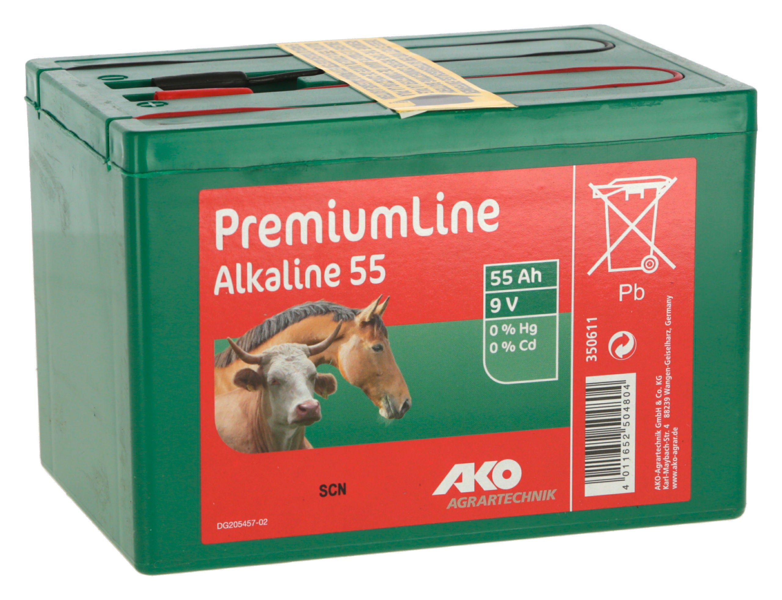 BATERIJA alkalna 9V,  55Ah