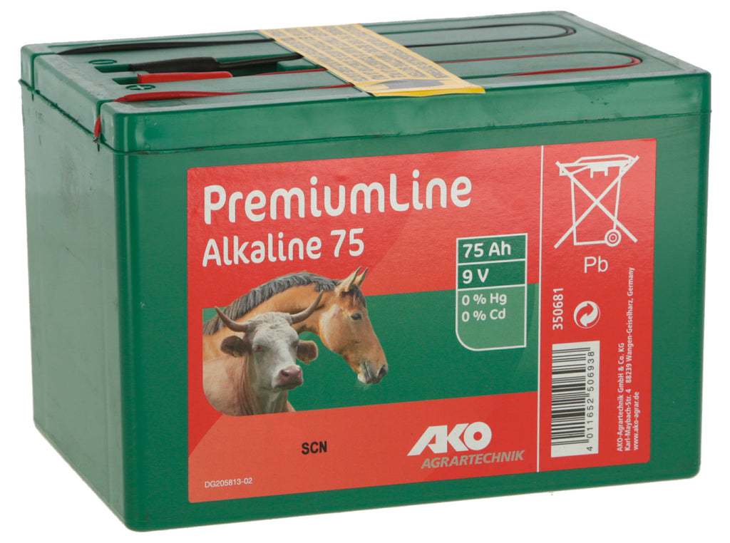 BATERIJA alkalna 9V,  75Ah