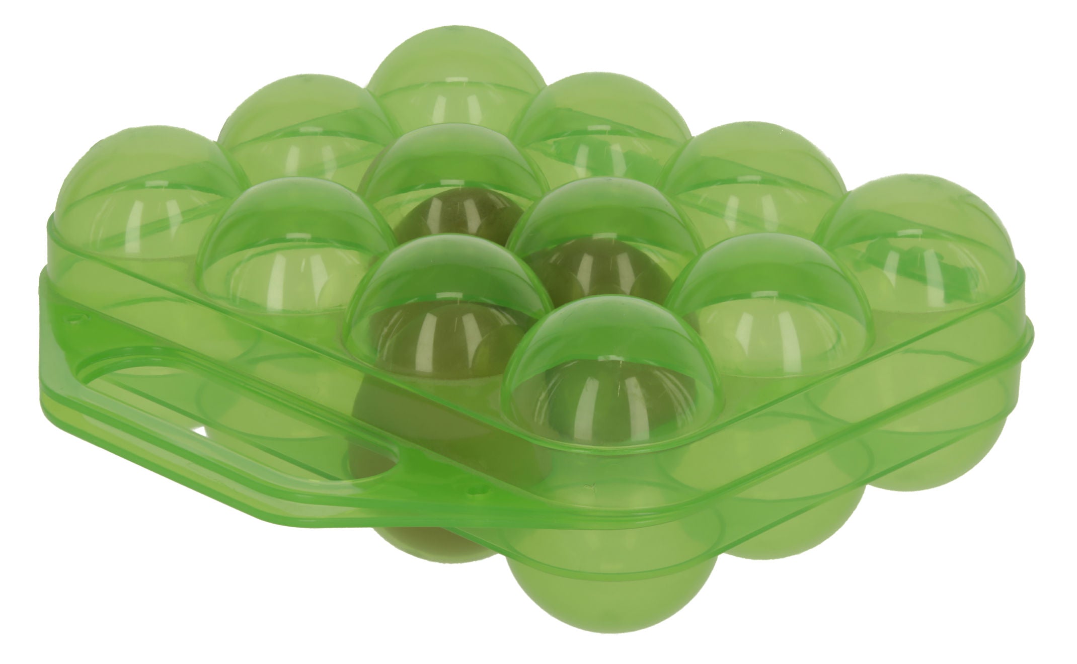 Plasticno skladišce za 12 jajc , zeleno