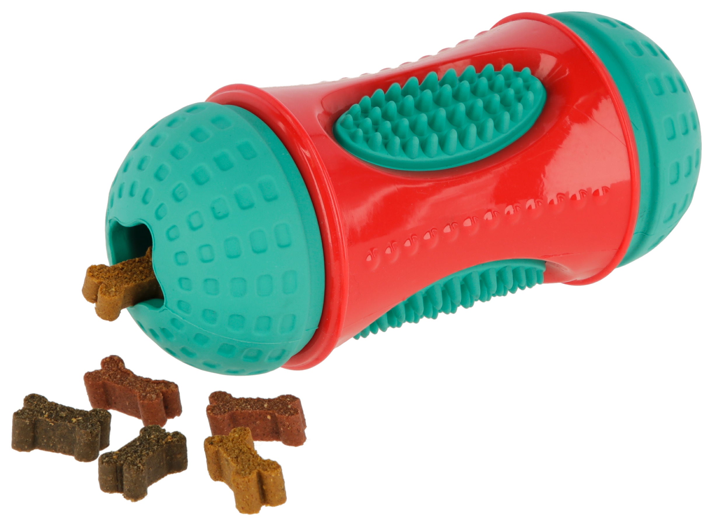 Rolka ToyFastic, polnilna, rdeca/turkizna, 13 x 6 cm