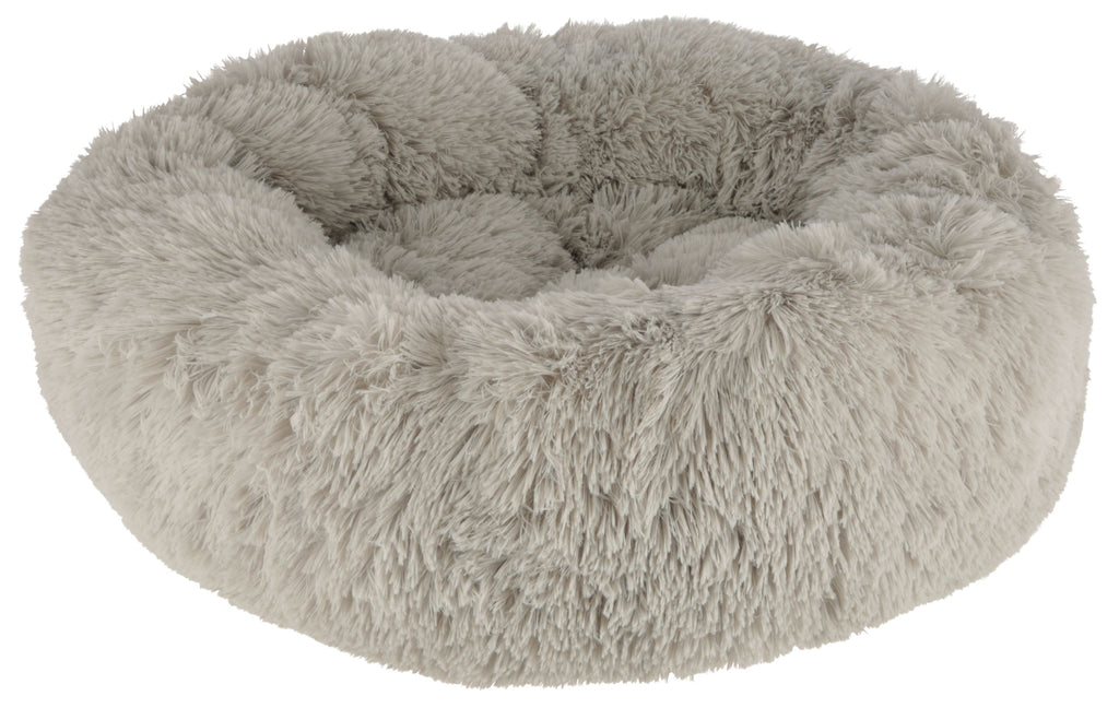 Postelja Cuddle Bed Fluffy svetlo siva, Ø76cmx19cm