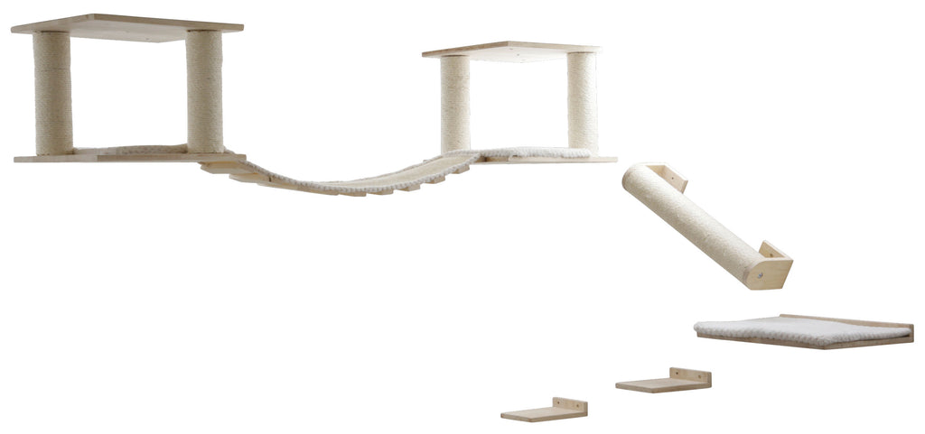 Macje igrišce Cat Playground Top XL , naravna/bela
