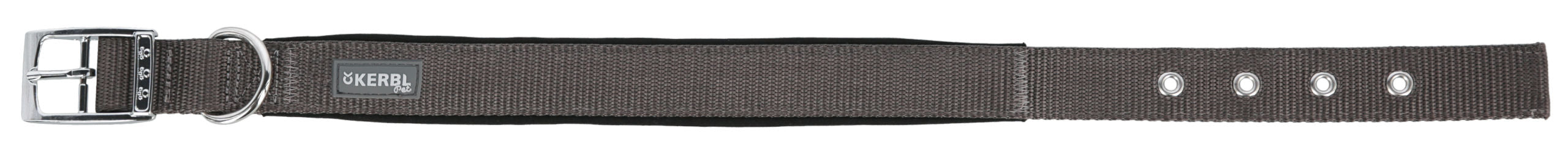 MIAMI PLUS najlonski ovratnik siv, 45-53cm/30mm