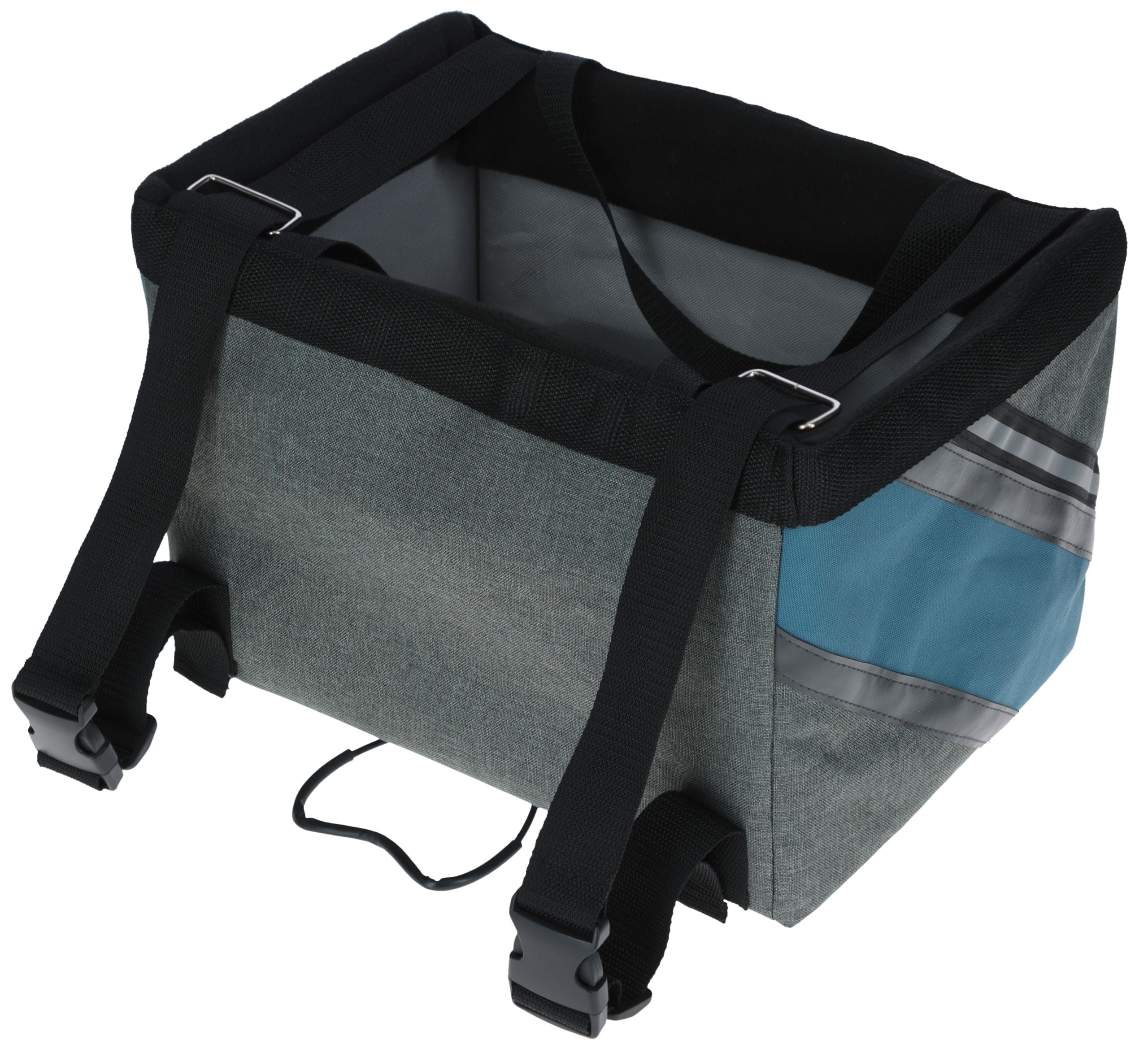 Kolesarska torba Pocitnice 38x 29x25cm, siva/modra