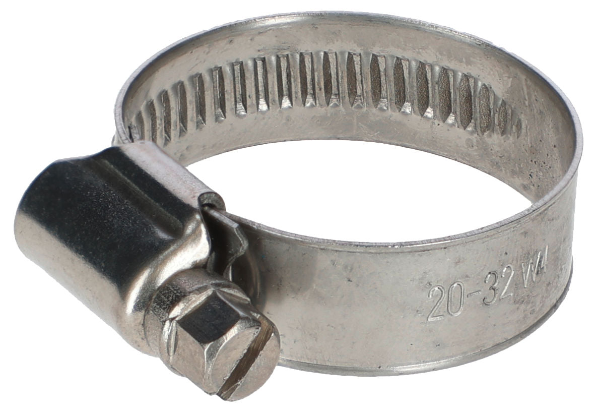 Objemka za gibko cev W4 12mm 2 0-32mm (3/4") iz nerjavecega