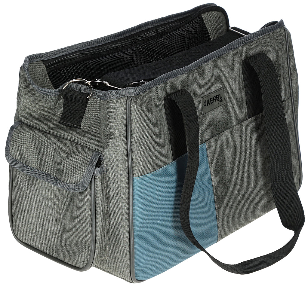 Prtljažna torba Vacation 40x20 x27cm siva/modra