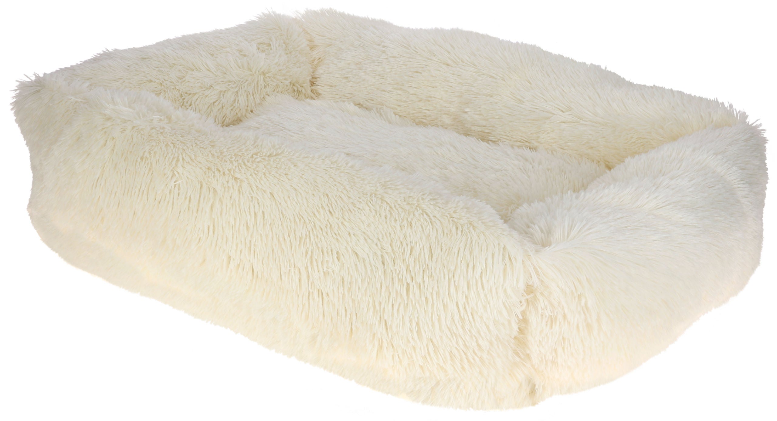 Postelja Cuddle Bed Fluffy, kremasta, 80x60cm