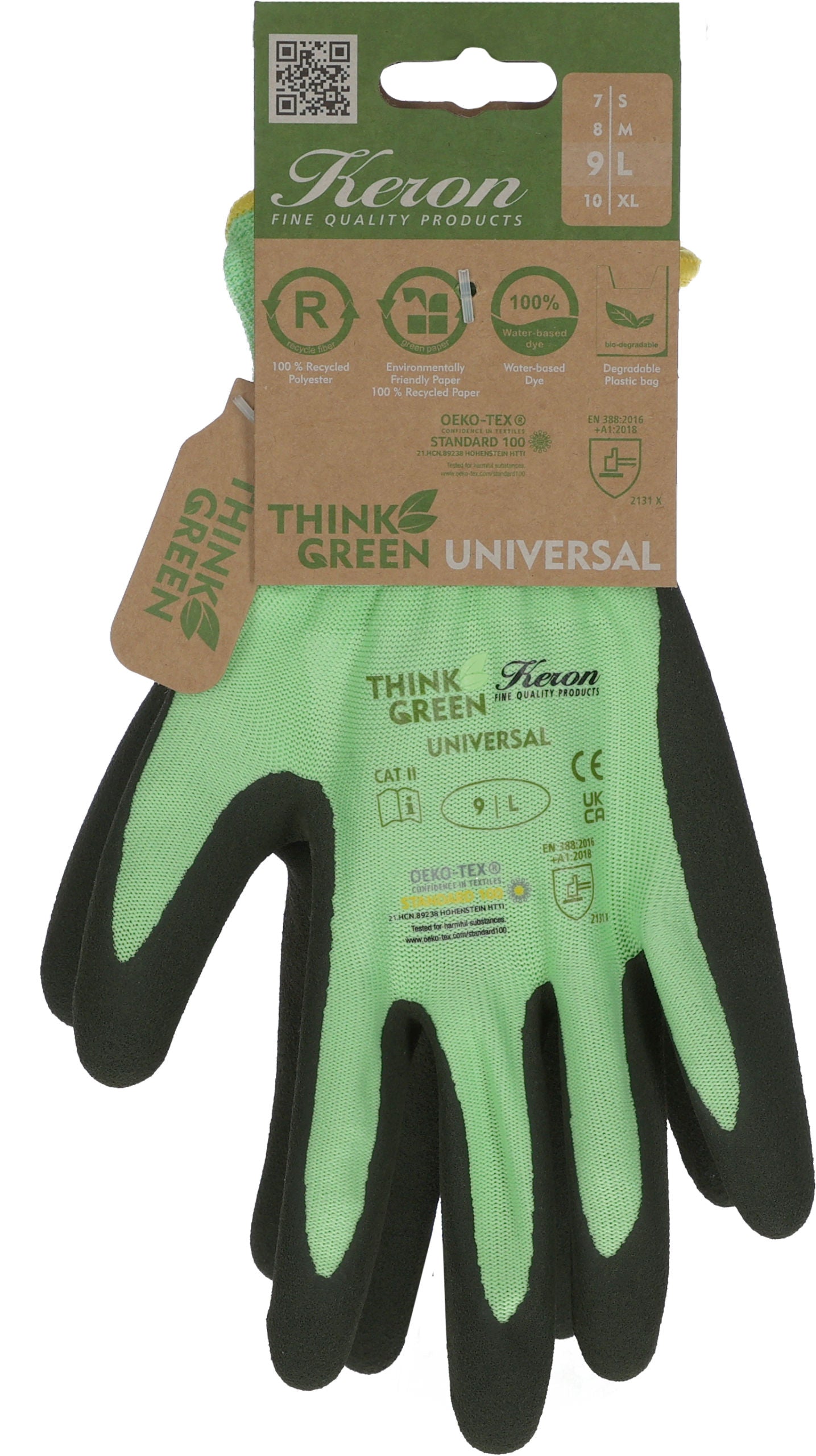 Rokavice ThinkGreen univerzalna zelena, pena