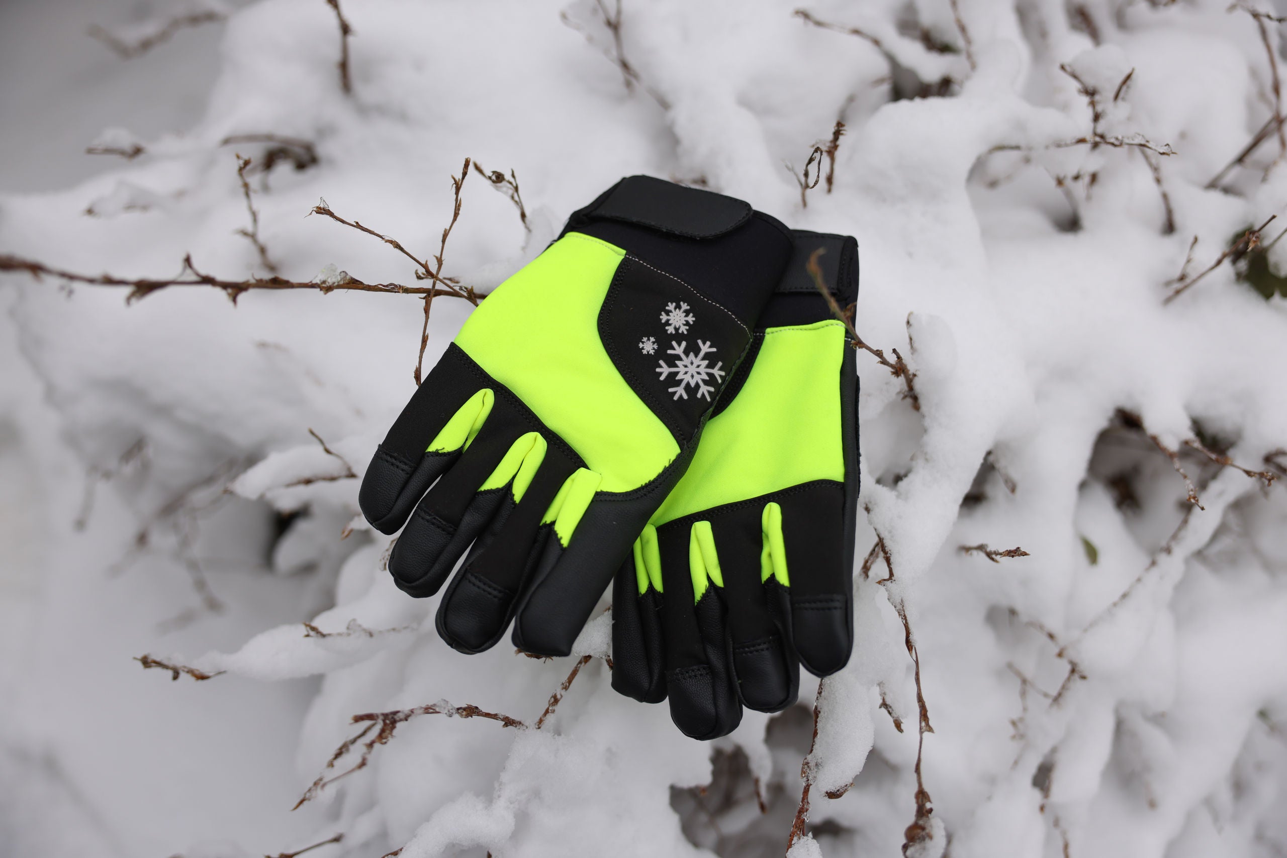 ROKAVICE Mini zimske rumene/crne  8 - 11