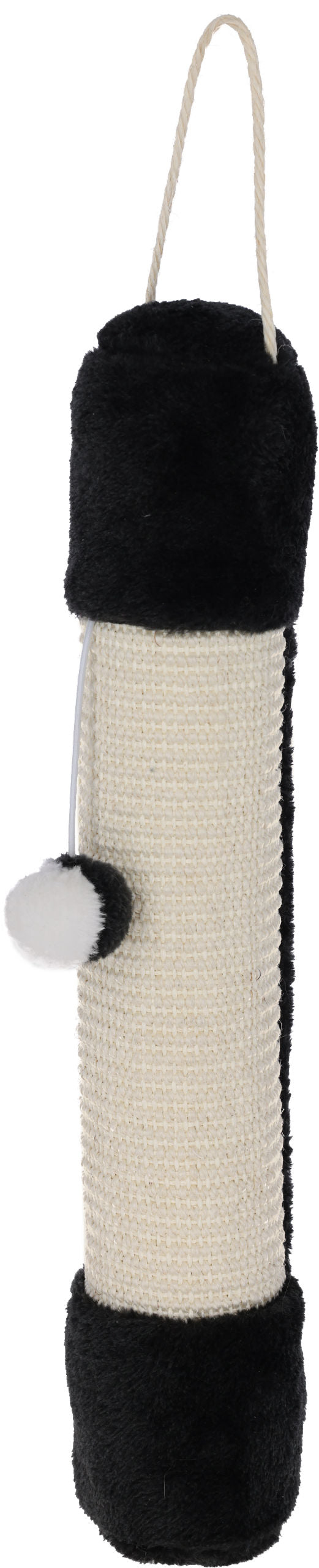 Steber iz sisala Soft, Ø 10cm, dolžina 54 cm, beli/črni