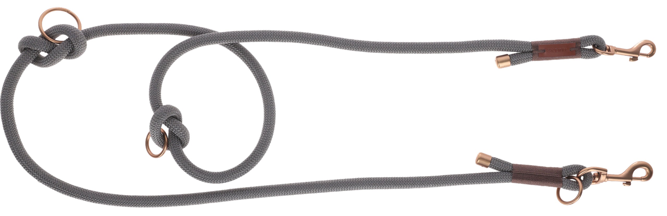 Povodec Monte Carlo, rjav/ siv, 12 mm x 200 cm