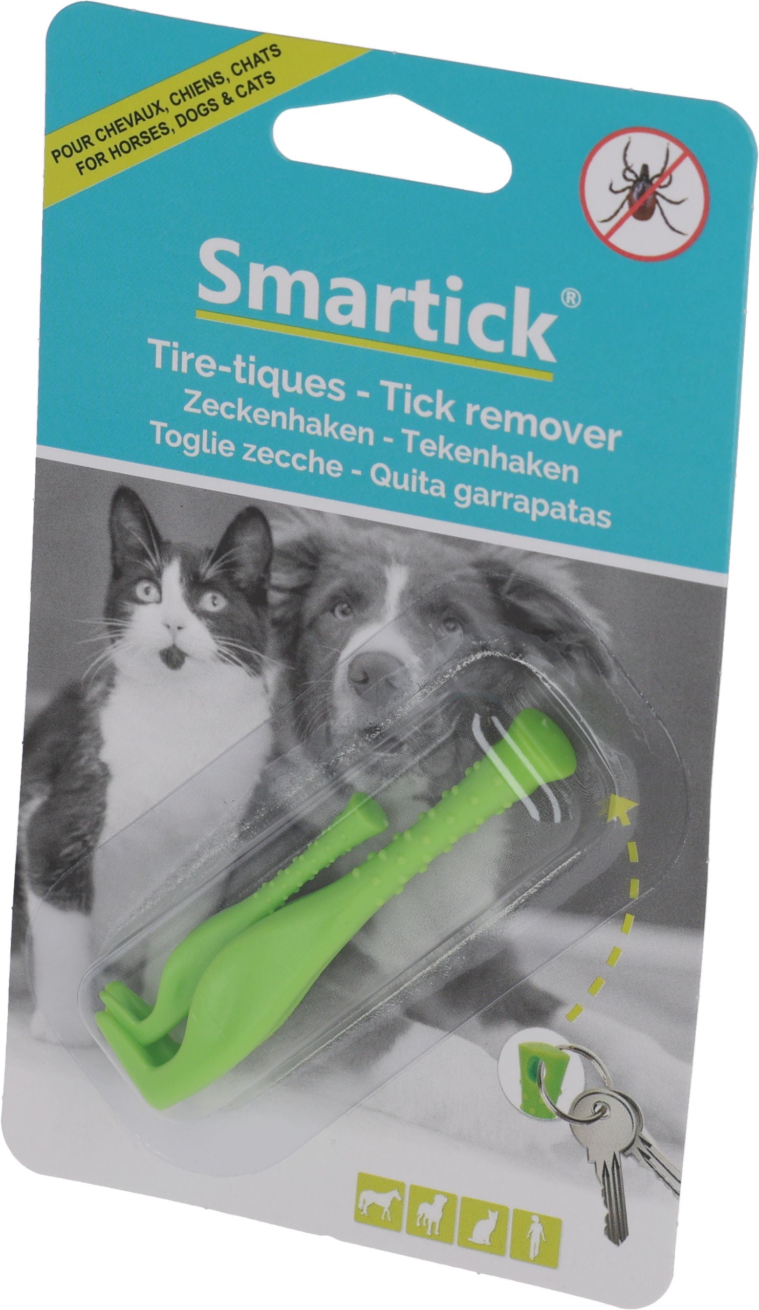 Klešce za klope SMARTICK® zelene, 2 v komp. velike/male