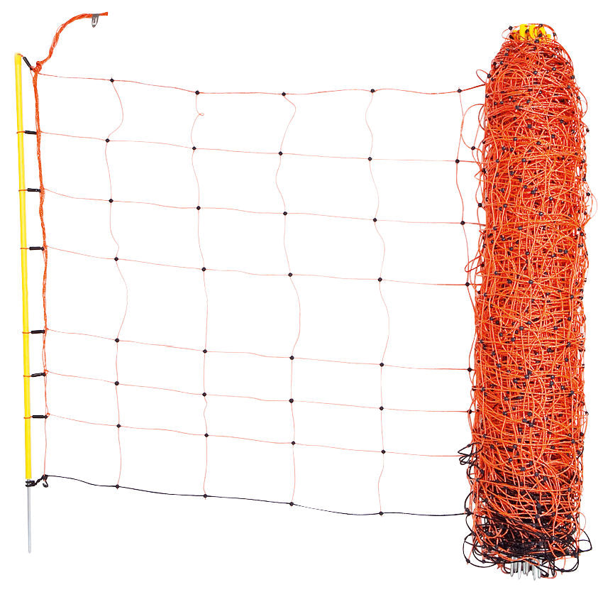 Mreža za ovce, 50m, oranžna, višina: 108 cm - enojna konica