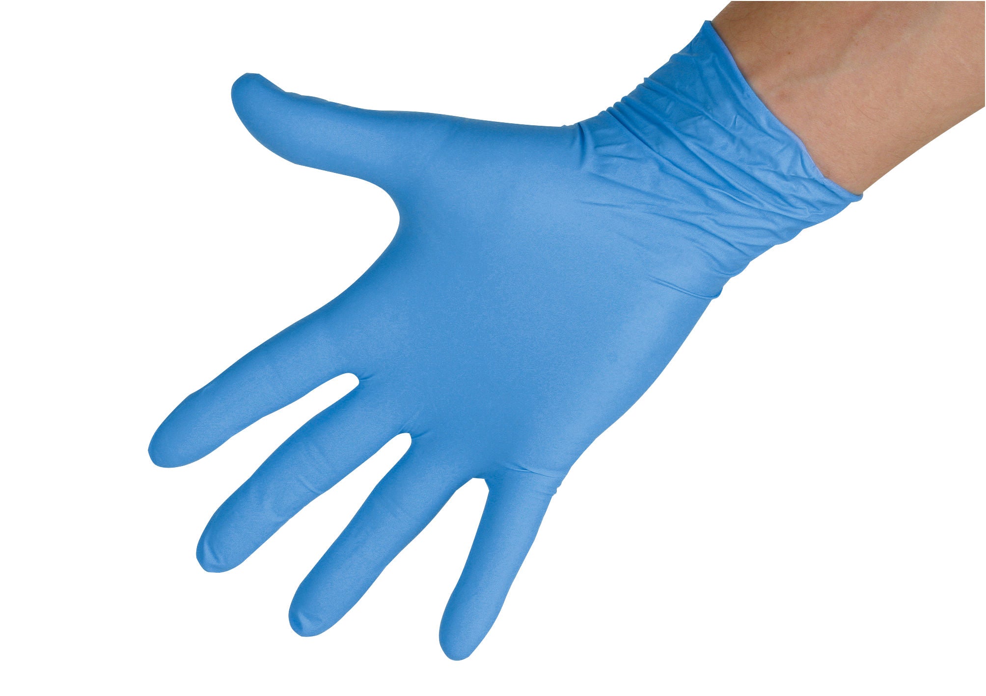 Nitril Sensitive vel. S modre, ro. za en.upo.,100, brez pudra