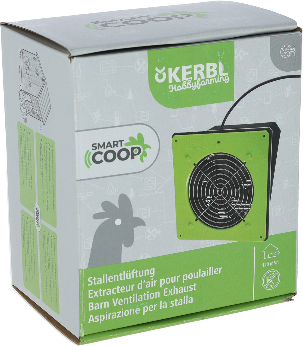 SmartCoop prezracevanje hleva potisno