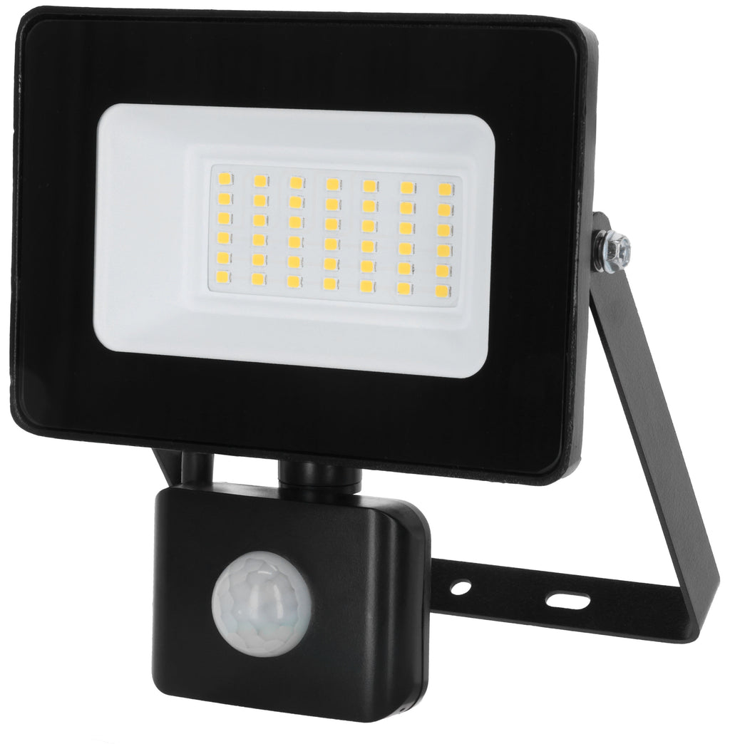 LED zunanji reflektor, 30 W, z javljalnikom gibanja