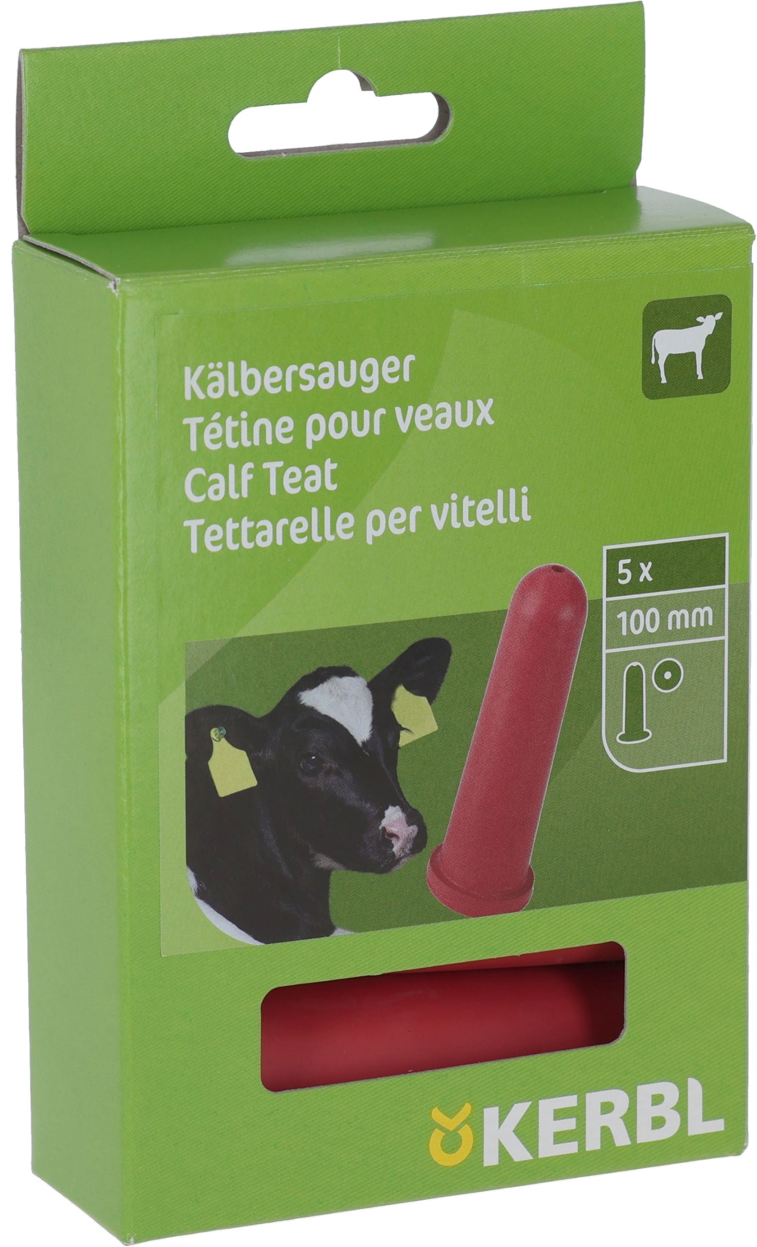 DUDA za telicka 100mm okr. luknja - rdeca