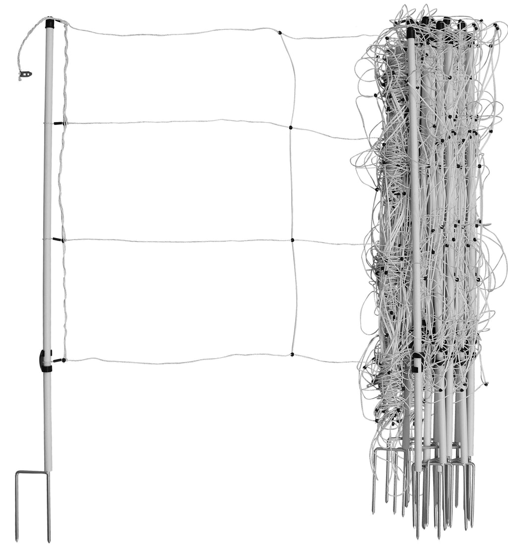 Mreža za konje in govedo 30,5m 120cm visoka, bela, Jumbo st.