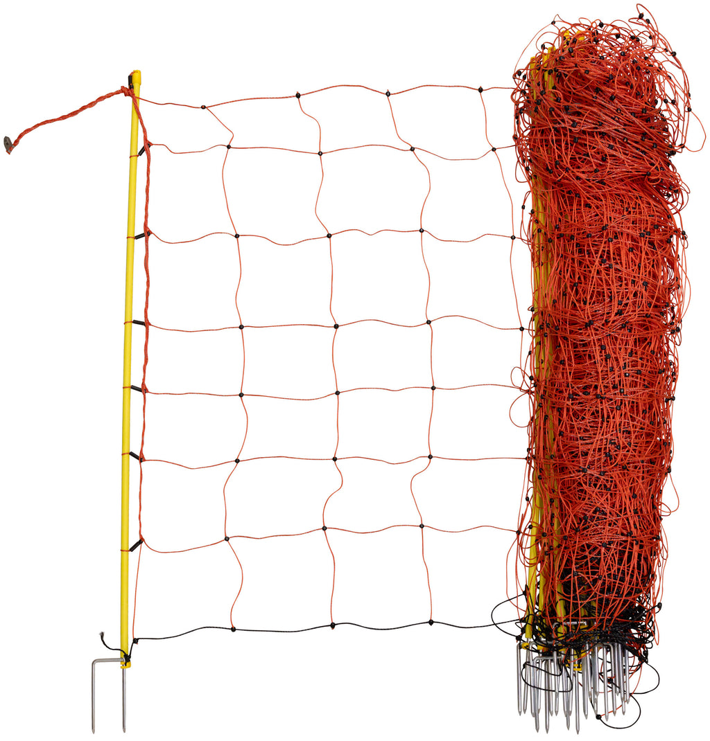 Mreža za ovce, 50m, oranžna, višina: 108 cm - dvojna konica