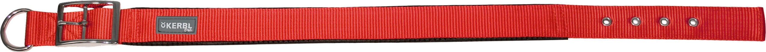 MIAMI PLUS najlonska ovratnica z mehko podlogo,rdeca,60cm30mm