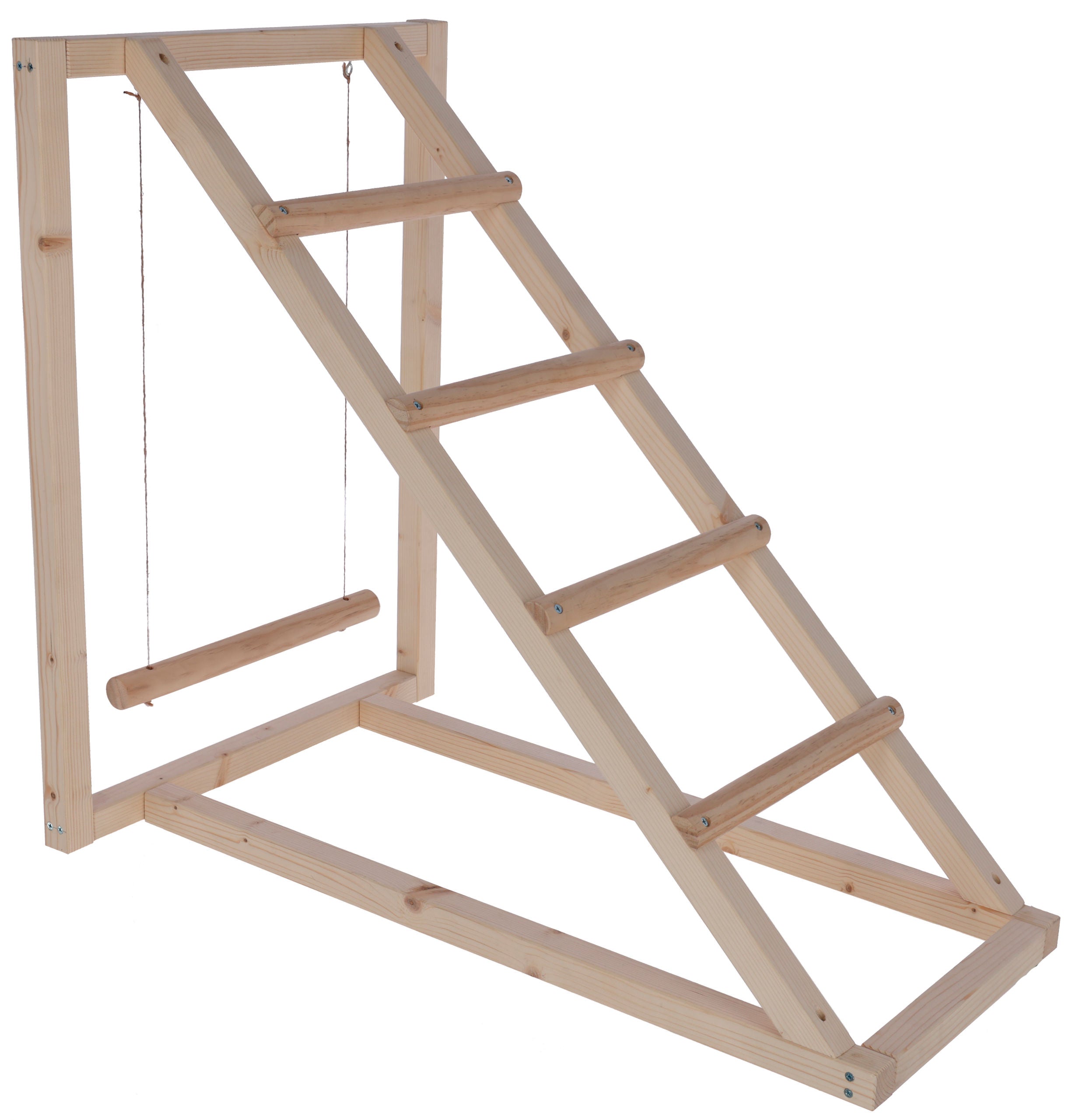 Plezalni stolp z gugalnico za kokoši, 85 x 55 x 76 cm