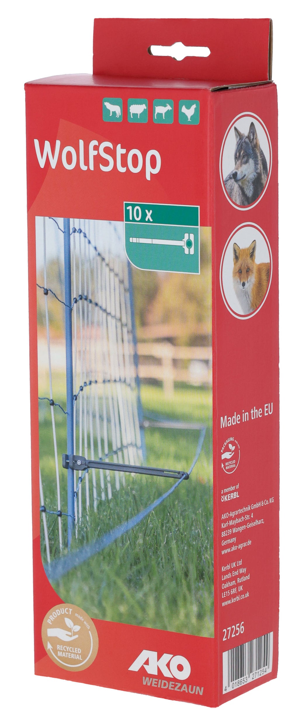 WolfStop - dop. komplet za pašne mreže, 10-delni komp.
