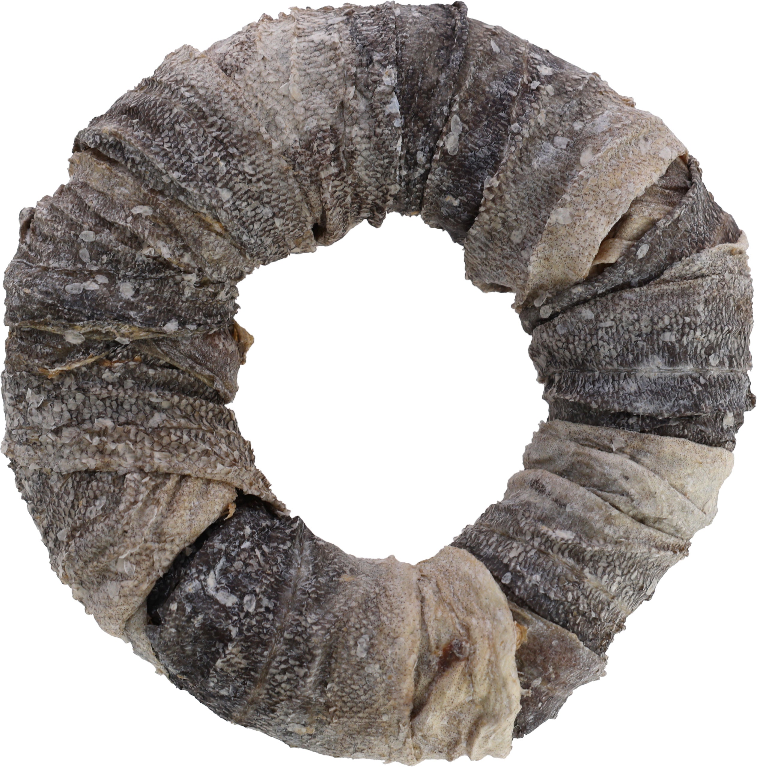 Goveja koža, obroč, z ribo, 17 cm, 220 g, na zaslonu