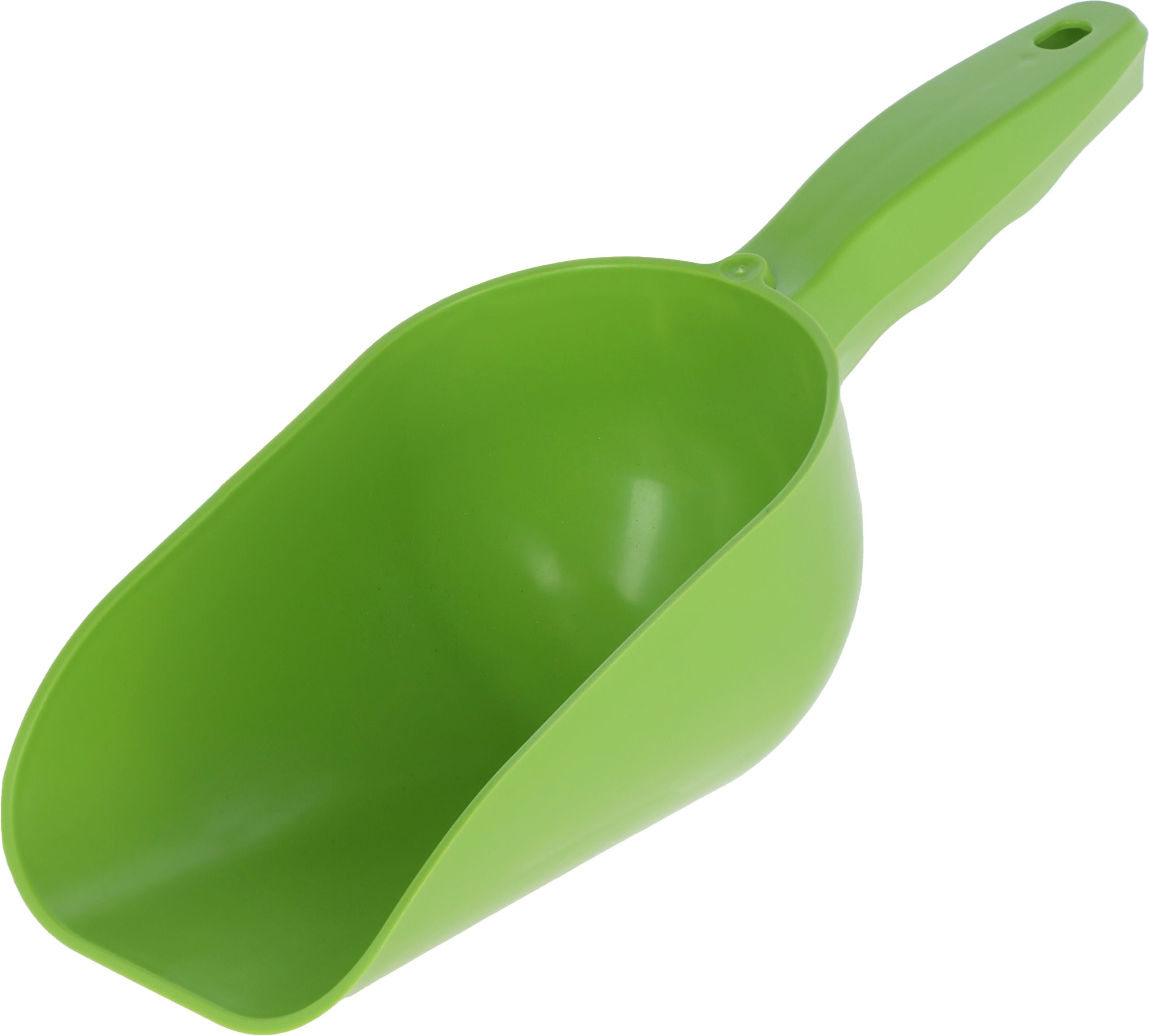 Krmna zajemalka svetlo zelena, cca 500gr, plastika