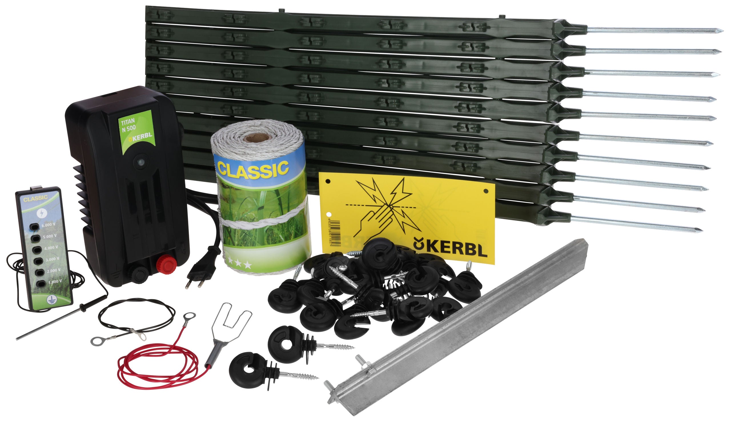 Starterset Hobbyzaun inkl. 230V Gerät+Litze+Pfähle