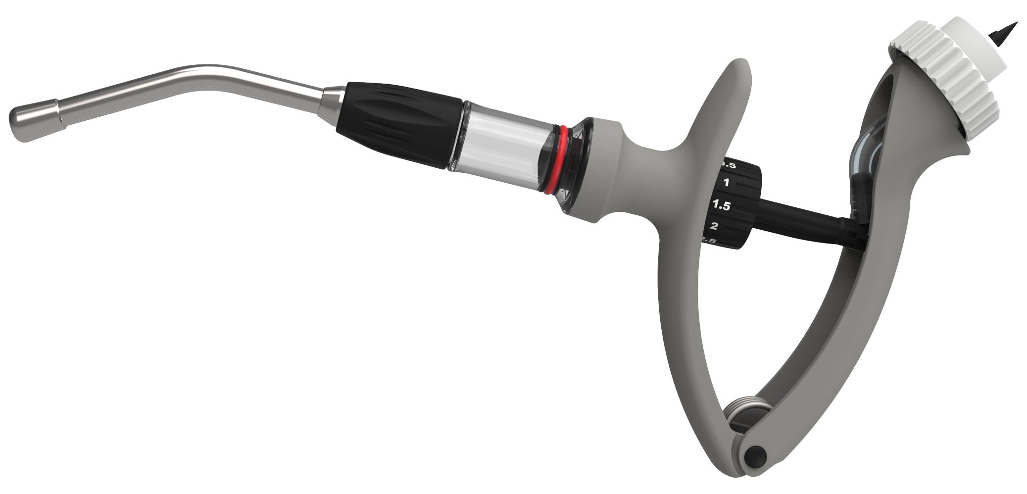 HSW Eco Matic 6 ml s prirobnic Drencher, 0,5 ml-delitev