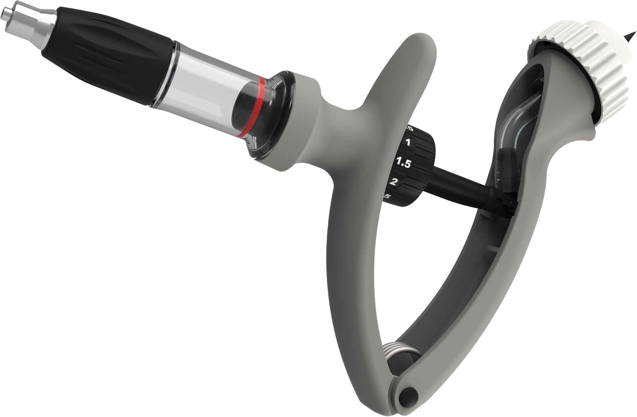 HSW Eco Matic 6 ml s prirobnic Luer Lock Injector, 0,5 ml-del