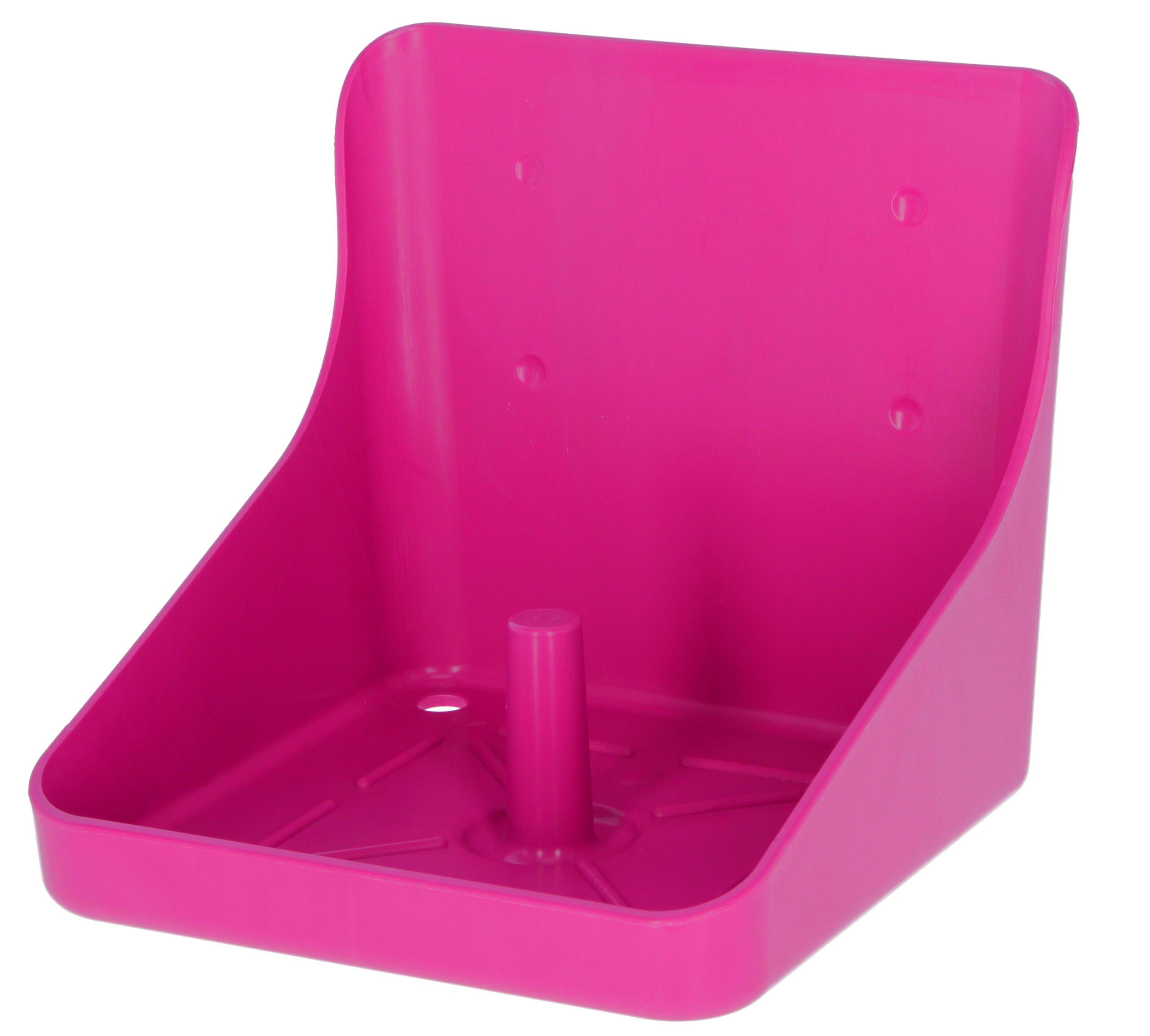Držalo za lizalni kamen pink plastika, oglato