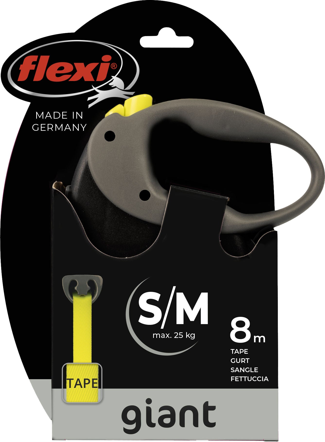 POVODEC Flexi Giant Neon M 8m/25kg